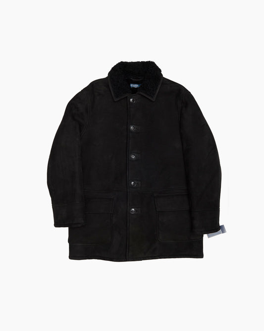 Vintage Ralph Lauren Black Sheepskin Coat