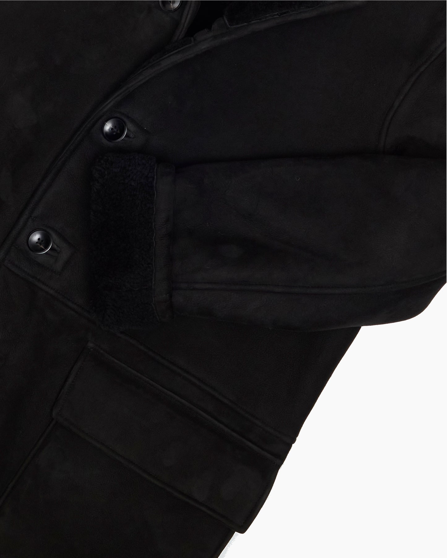 Vintage Ralph Lauren Black Sheepskin Coat