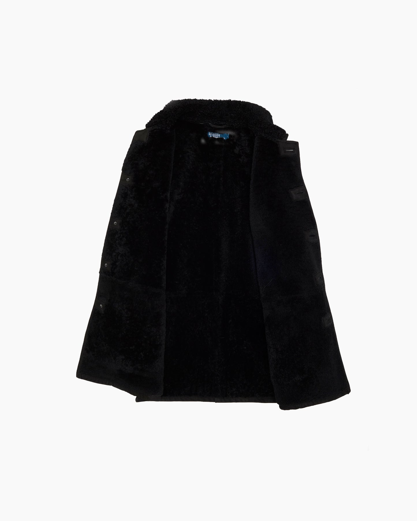 Vintage Ralph Lauren Black Sheepskin Coat