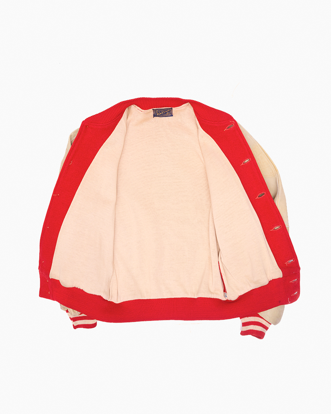Vintage 1950s Red and Cream Varsity Jacket