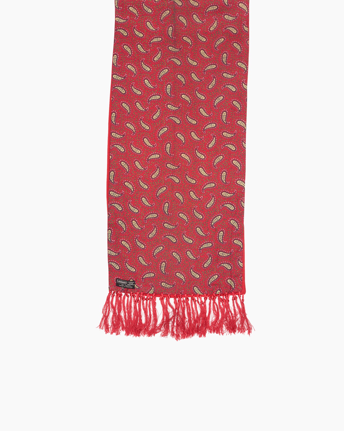 Vintage Sammy Red Paisley Scarf