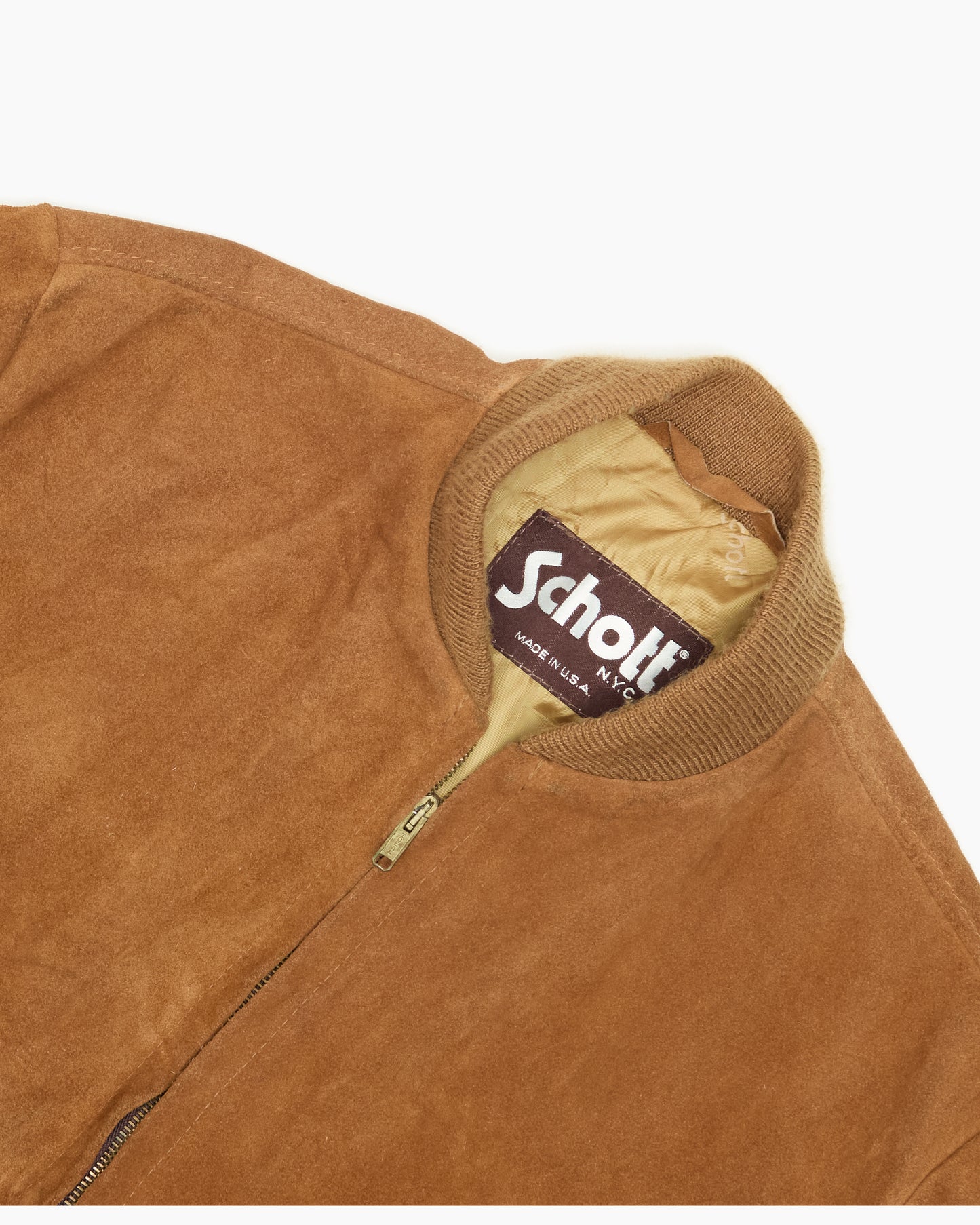 Vintage Schott Suede Bomber Jacket