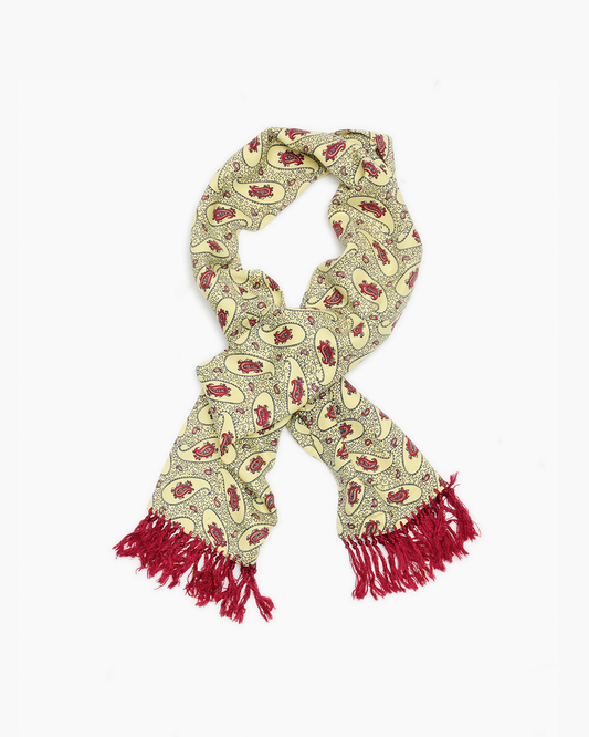 Vintage Lemon Paisley Scarf