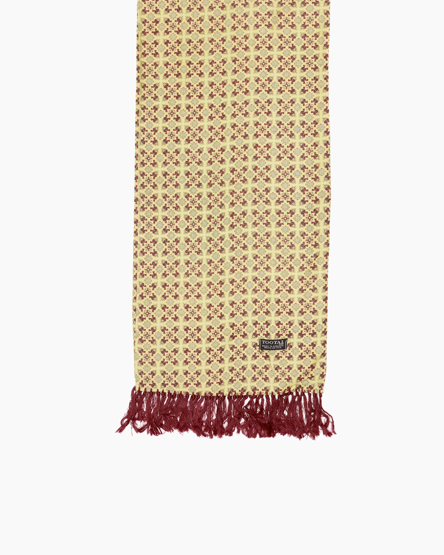 Vintage Yellow Geometric Pattern Scarf