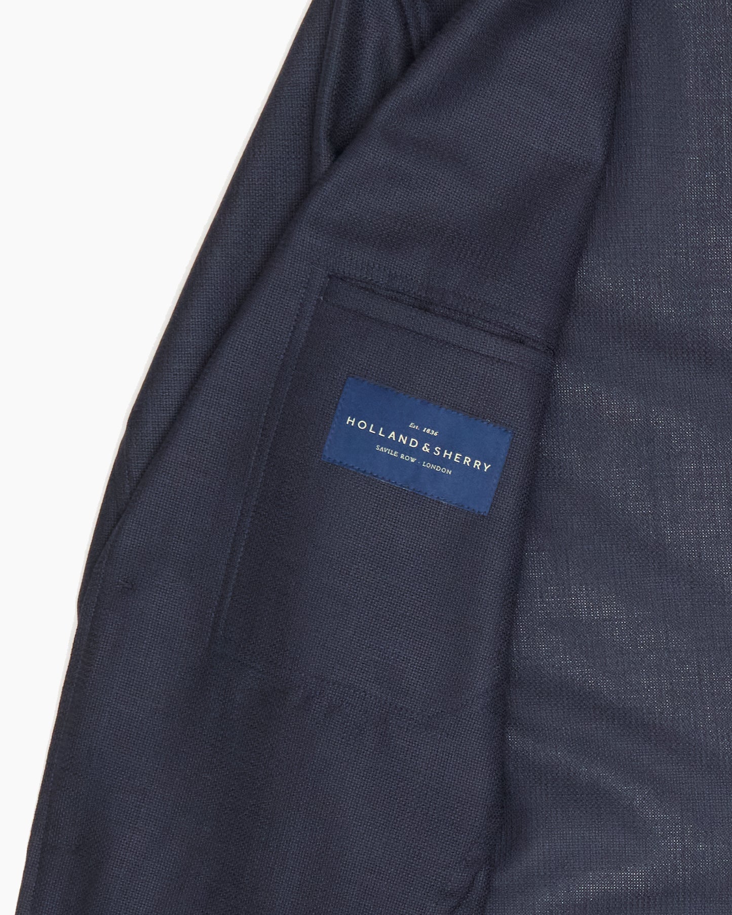 Navy Summer Wool Hopsack Ivy Jacket