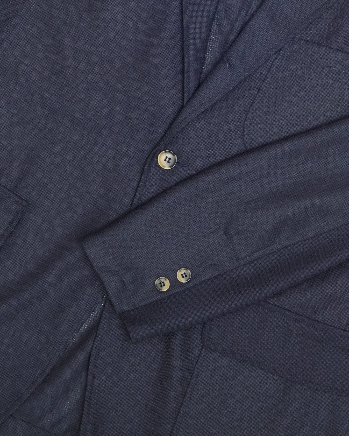 Navy Summer Wool Hopsack Ivy Jacket