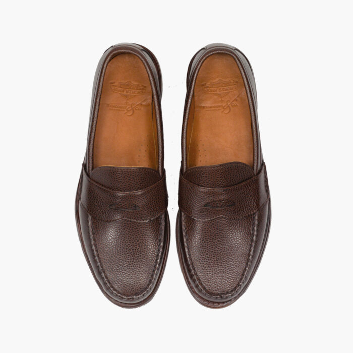 John Simons x Rancourt Grain Leather Loafers
