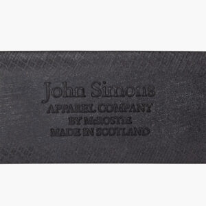 John Simons X Mc Rostie Bridle Leather Belt 1 1/4 Inch Leather Black