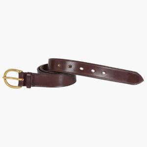 John Simons X Mc Rostie Bridle Leather Belt 1 1/4 Inch Leather Brown