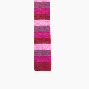 Silk knit red/pink multi stripe 1