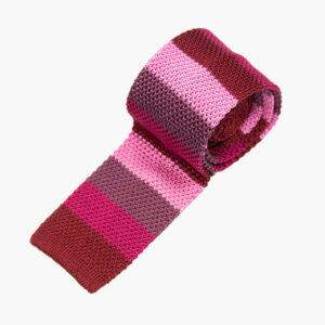 Silk knit red/pink multi stripe 2