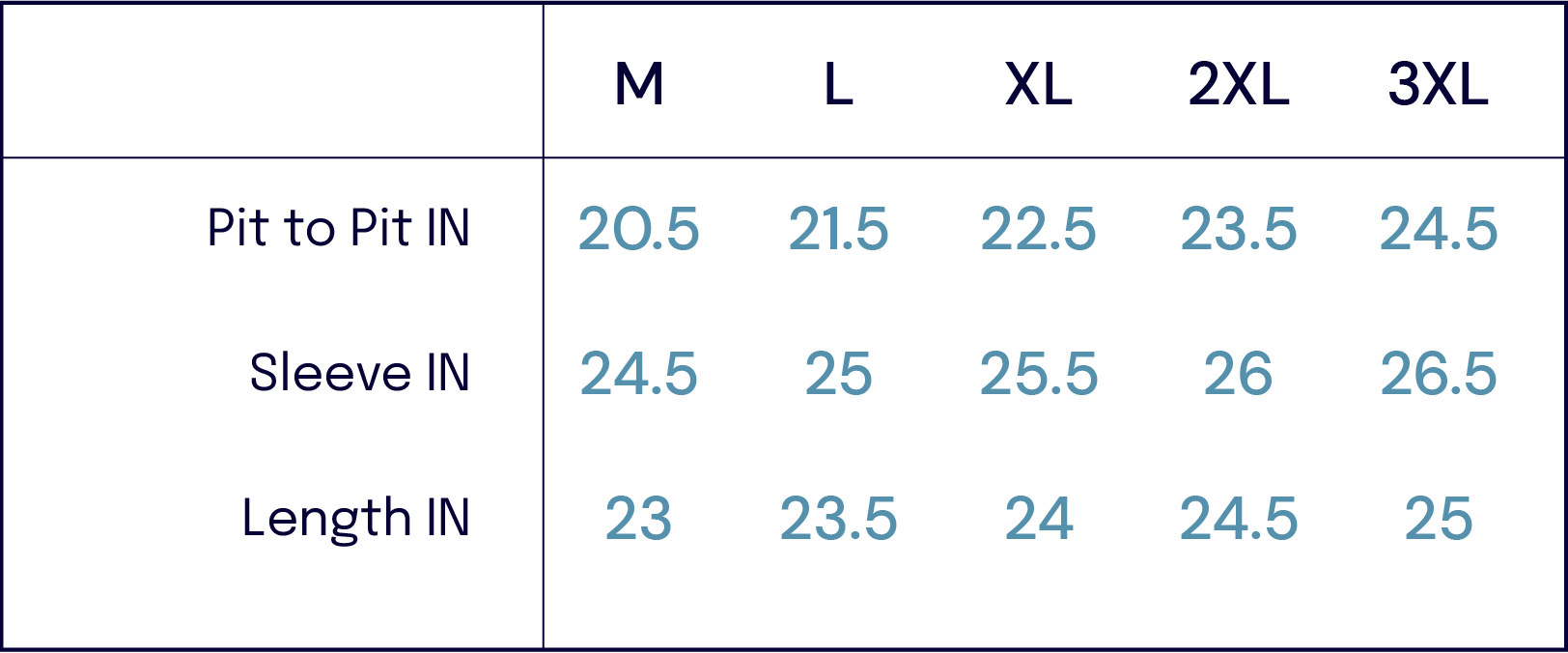 Size Charts – Thedi Leathers -John Simons Menswear
